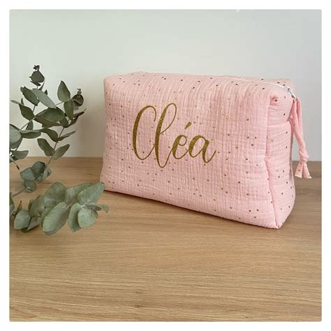 Trousse de toilette Dior Rose en Coton .